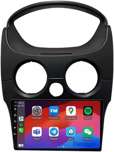 CarPlay autoradio geschikt voor Chevrolet Matiz | 2005 t/m 2011 | Android 13 | Draadloos Apple CarPlay & Android Auto | 2GB + 32GB | QuadCore processor | Denago DNG-A305 | 2025 model | 2005 2006 2007 2008 2009 2010 2011 | Bluetooth & Wifi