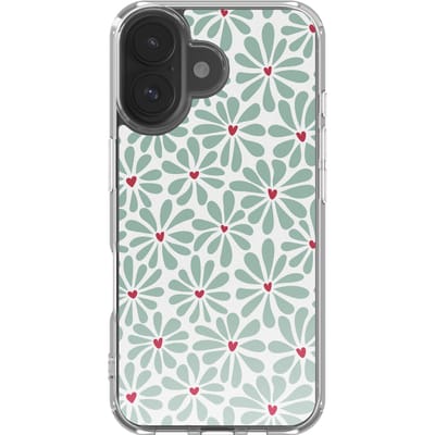 imoshion Hoesje - Geschikt voor Apple iPhone 17 - Design hoesje - Bloom Love Sage Green