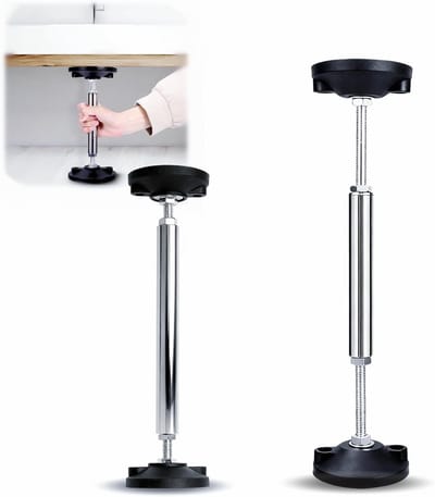 2x In hoogte Verstelbare Telescopische Montagebeugels RVS - Draagkracht tot 300 kg - Ideaal voor Keuken-, Wand- en Badkamermeubels (38-52 cm)
