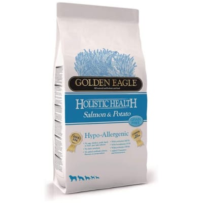 10kg Golden Eagle Hypoallergenic Zalm en Aardappel 26/12 graanvrij droog hondenvoer