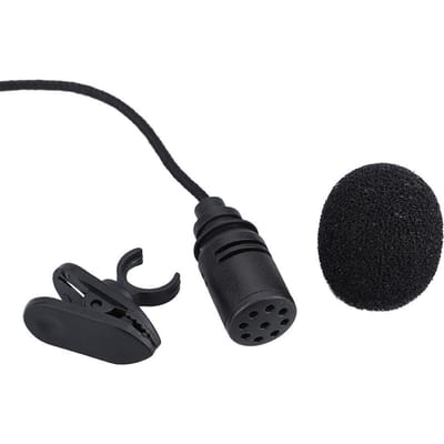 Mini Draagbare Clip-on Revers Lavalier Handsfree 3.5mm Jack Condensator Microfoon Mic voor Computer PC zwart