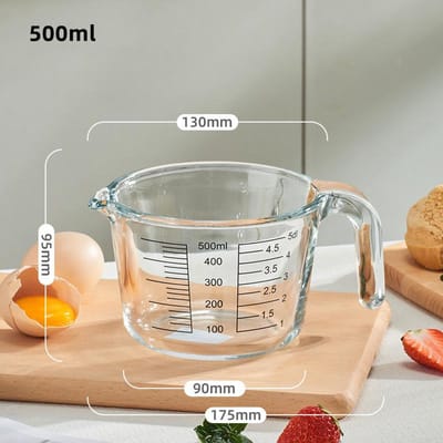 Tasse à Lait de Cuisine Tasse à Petit-Déjeuner Maison Tasse à Gruau Tasse Fouet Balance de Cuisine Tasse à Mesurer Fournitures de Cuisine pour la Pâtisserie Tasse à Yaourt ML gray