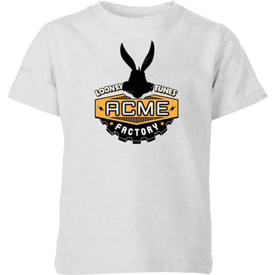 Looney Tunes ACME Logo Kids' T-Shirt - Grey - 98/104 (3-4 jaar)