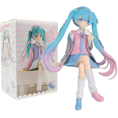 Anime Hatsune Miku Love costume veste Kawaii Figurine d'action Poupée en PVC Modèle Jouets Ornement Décoration de Bureau Cadeaux