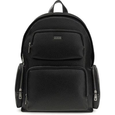 GUESS vrijetijdsrugzak rugzak met laptopvak Boston Backpack Black zwart