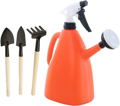 Bloemengieter Sproeier - Plantenwaterer - Planten Verzorgen - Instelbare Drukknop - 1 Liter - Oranje