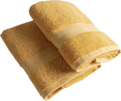 Casilin Royal Touch - Badlaken - Oker Geel - 65 x 125 cm - Set van 2