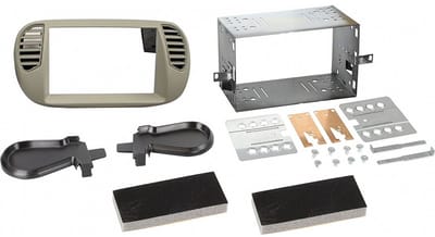 2-DIN Paneel geschikt voor Fiat 500/ 500 C - Kleur: Parelmoer