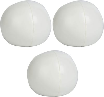 Jongleerballen Set - Balans Trainen - Beginners Oefenen - Zachte PU Materiaal - 6.3cm Diameter - Wit