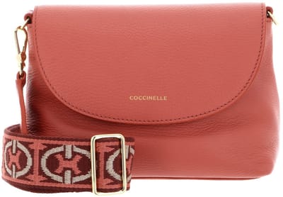 COCCINELLE Leren schoudertas Paulina Mini Crossbody Bag Pink Clay koraalrood
