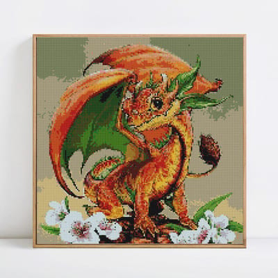 Peinture diamant thème animaux, broderie complète ronde, Dragon, passe-temps et artisanat, arrivée 30x30