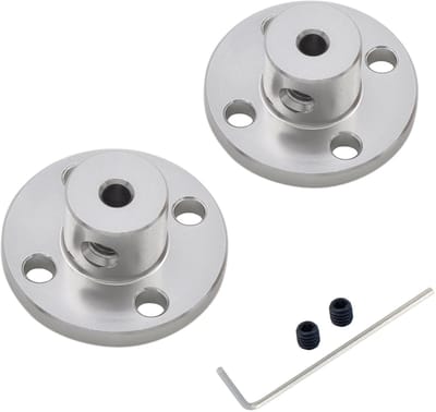 Dailygoody - Aluminium Flens Koppeling - Rigid Flange Couplings - 3.17mm - Koppeling voor Motoren - Duurzaam en Betrouwbaar - Geschikt voor Diverse To