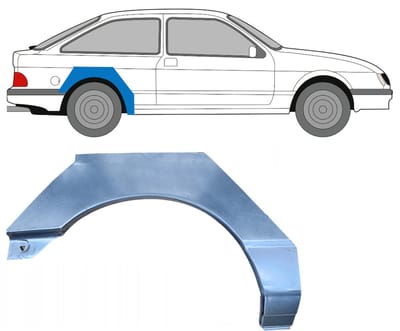 Reparatiepaneel achterspatbord voor Ford Sierra 1982-1993 / Rechts