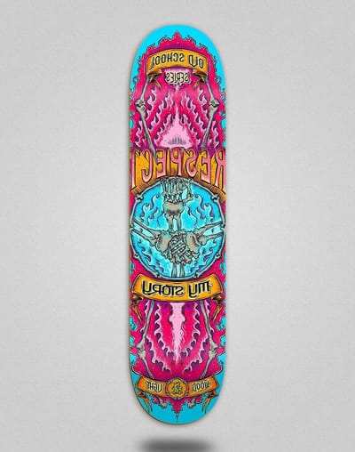 Skateboard Deck - Houten Plank - Straat Tricks - Respect Design - 8.5 Inch - Blauw
