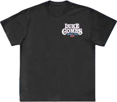 Luke Combs - Tour '23 Skull Heren T-shirt - S - Zwart