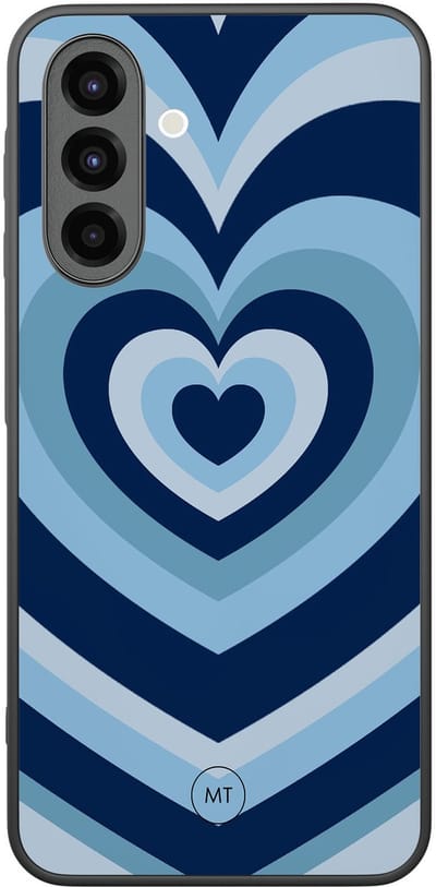 Hoesje geschikt voor Samsung Galaxy A26 - Hart blauw - TPU Hard Case Backcover - Blauw - Mooie Telefoonhoesjes