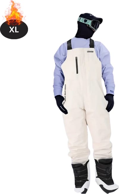 Bovista Skipak - SkiBroek - Skijas - Ski Suit - Wintersport - Heren - 2-Delig - Beige- Maat XL