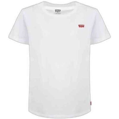 Levi´s ® Kids Batwing Chest Hit T-shirt Met Korte Mouwen Wit 10 Years Meisjes