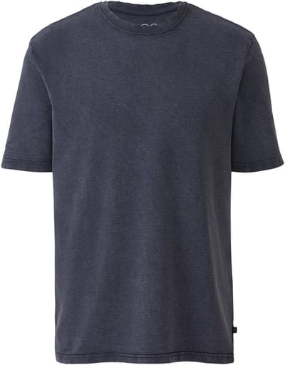 T-shirt klassiek in structuurjersey QS