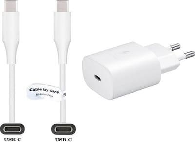 OneOne 25W super snellader + 0,5m Sterke USB C naar C kabel. PD lader. Oplader adapter past op Motorola Moto G24 Power, Moto G34, Moto G35, Moto G54, Moto G55, Moto G64, Moto G75, Moto G84, Moto G85, Moto S50, S50 Neo