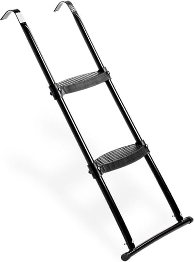 Trampoline Ladder - Veiligheidsladder - Makkelijk Instappen - Verhoogt Veiligheid - 80-95cm Framehoogte - Zwart