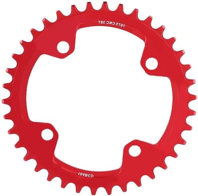 Kettingblad Set voor Mountainbike, 32/34/36/38T BCD 104, Stalen Enkelvoudig Crankblad voor Onderhoud en Vervanging