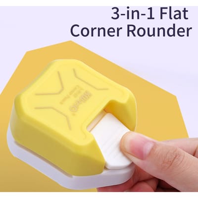 KW trio 3-in-1 Hoektrimmer Stanser Snijder voor Kaart Foto Papier Laminating Pouche paars