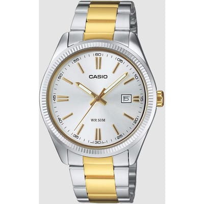 Casio Mtp-1302Sg-7Avef - Horloge - 38.5 mm - Staal - Zilverkleurig