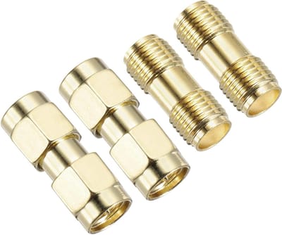 4 Stuks SMA Female Coaxiale Connectoren voor Antenne, Coaxiale Verlenging en Draadloze Apparaten