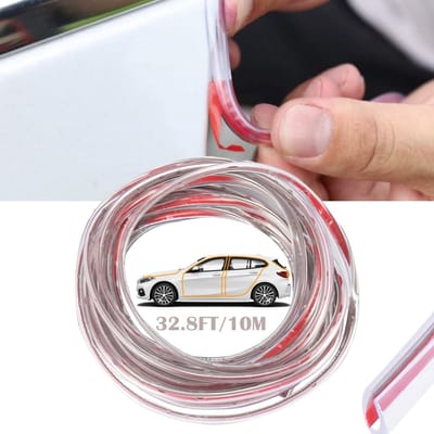 Dailygoods- Autodeurrandbescherming - Transparante U-rubberen Afdichting - Deurbumperrand - Autodeurafdichting - 10 m - Duurzaam Materiaal - Deurrubber