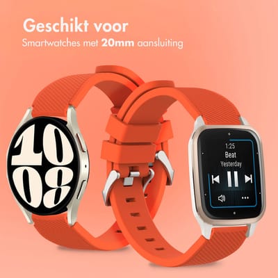 imoshion Flexibel Siliconen bandje - Universeel 20 mm aansluiting - Oranje