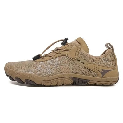 Bovista Barefoot Schoenen - Waterschoenen - Aquashoes - Afzwemschoenen - Zwemles - Dames & Heren - Fitness - Sportschoenen - Khaki - Maat 37.5