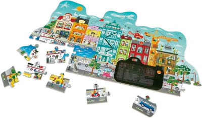 Animiertes Stadt-Puzzle