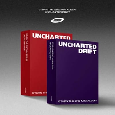 8TURN 2e mini-album 'UNCHARTED DRIFT' Random Ver red