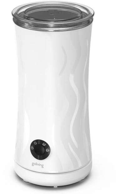 Goliving Elektrische Melkopschuimer - 4-in-1 - BPA- & PFAS-Vrij - Melkklopper - 240 ML - Handige Melkschuimer - Wit