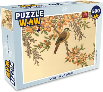 Puzzel Vogel in de boom - Legpuzzel - Puzzel 500 stukjes