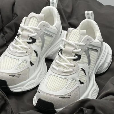 Sneakers Mesh Ademende Schoenen Dames Heren Sport Hardlopen Casual Dames Fitness Gevulkaniseerde Schoenen Baskets Dames Luxe traf 38 wit