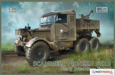 IBG Models Modelbouwpakket Landbouwvoertuigen - 35029 Scammell Pioneer SV2S Heavy Breakdown Tractor Plastic - 1:35 - Modelbouw