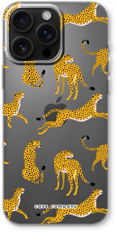 Case Company® - Hoesje geschikt voor iPhone 16 Pro Max hoesje - Luipaard - Soft Cover Telefoonhoesje - Bescherming aan alle Kanten en Schermrand