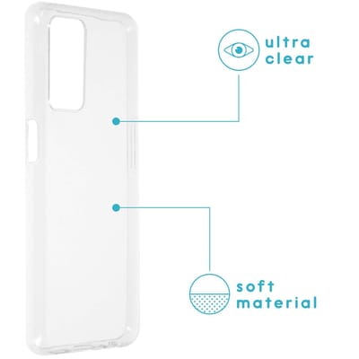 imoshion Hoesje - Geschikt voor Oppo A16s / Oppo A54s / Oppo A16 - Softcase Backcover smartphone - Transparant