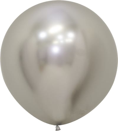 Top ballon Zilver Reflex spiegel – R24 inch = 61 cm. 1 stuk(s)