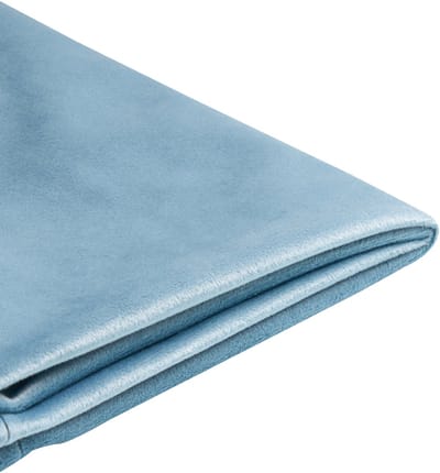 FITOU - Bekleding bed - Lichtblauw - 90 x 200 cm - Fluweel