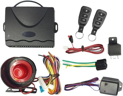 Auto Alarm Systeem - Voertuig Beveiliging - Diefstal Preventie - Dubbele Afstandsbediening - 12V Werkspanning - Zwart Rood