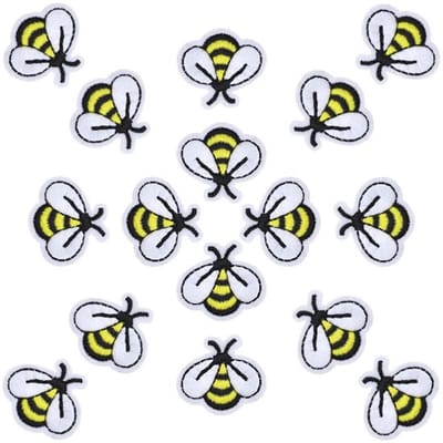 Store_7 - Bee Ijzer Patches - Mini Geborduurde Patches - 30 Stuks