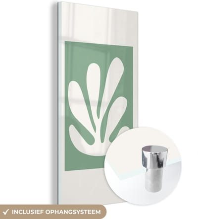 MuchoWow® Glasschilderij 60x120 cm - Schilderij acrylglas - Matisse - Groen - Oude meesters - Foto op glas - Schilderijen