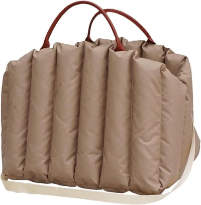 Dieren Draagtas - Reis Tassen - Comfortabel Vervoer - Ademend Mesh - 45 cm Lengte - Kaki