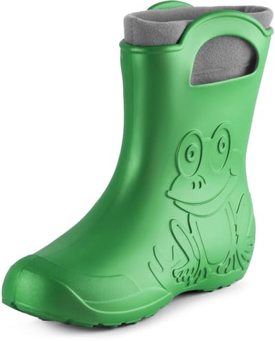 Ladeheid LA-CA-FrogWoWinter Dames Regenlaarzen - Rubber - met Binnenschoen - EVA - Wasbare Binnenschoen - Smaragdgroen - 36/37