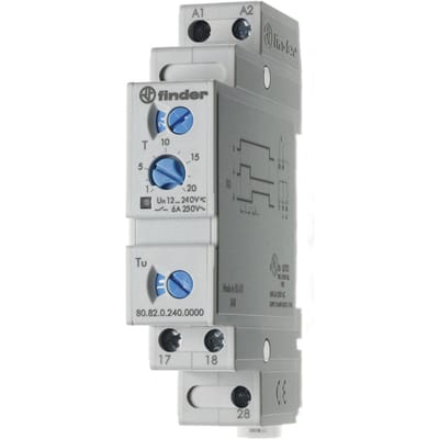 Ster Delta Timer Relais 24-240V AC/DC 6A Dubbele NO - 80.82.0.240.0000 - E3TNU
