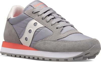Saucony - Jazz Original - Sneakers - Mannen - Grijs/Wit/Rood - Maat 38