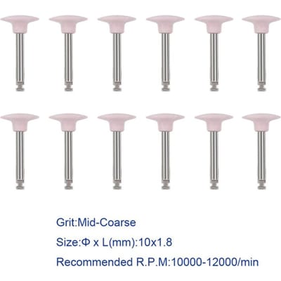 12 Pièces Poliisseur Dentaire en Silicone pour Pièce à Main à Contre-Angle Dents en Porcelaine Composite Outil de Polissage Dentaire